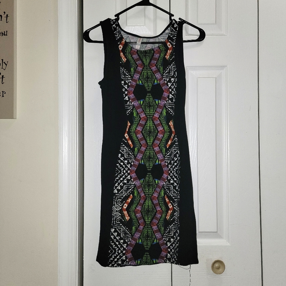 Printed sleeveless dress